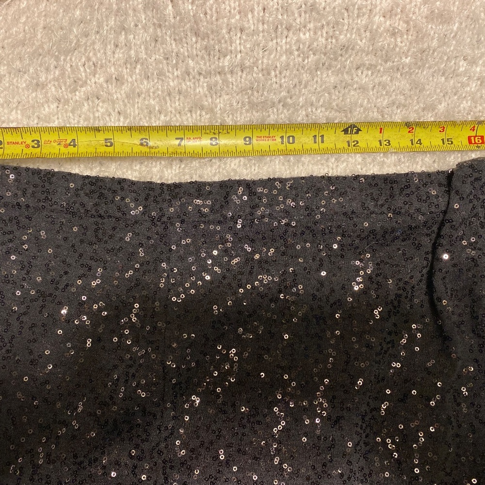 Neiman Marcus Black Sequin Maxi Pencil Skirt with slit in back - Picture 8 of 10